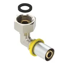 COTOVELO TUBO PEX 90 GAS 26 X 3/4 FEMEA GIRATORIO