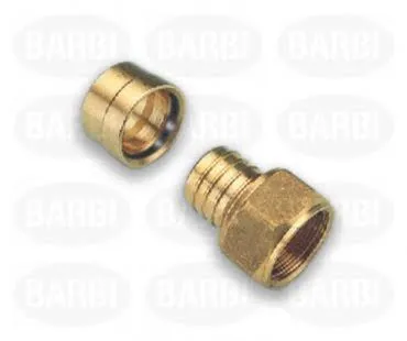 CONECTOR TUBO PEX BARBI 90 GAS 16 X 1/2 FEMEA