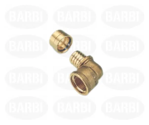 COTOVELO TUBO PEX BARBI 90 GAS 16 X 1/2 FEMEA