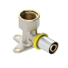 COTOVELO TUBO PEX 90 GAS 20 X 1/2 FEMEA C/ SUPORTE