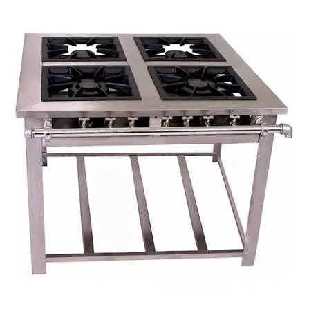 FOGAO IND. INVICTO INOX 4 BCS BP 2QD 2 QS 40 S/ FORNO P10