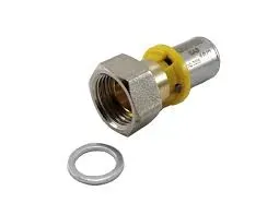 CONECTOR TUBO PEX GAS 20 X 3/4 FEMEA GIRATORIO