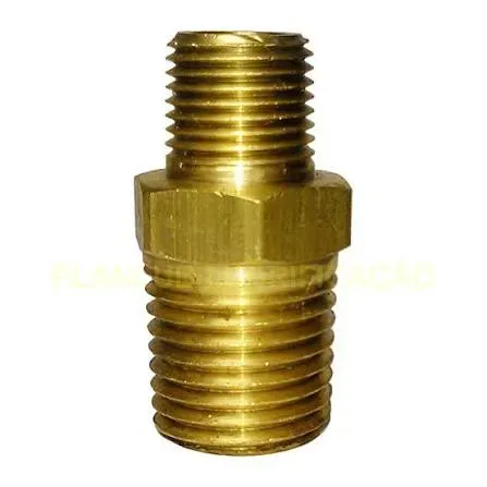NIPLE LATAO REDUCAO 1/4 NPT X 1/8 NPT (759)