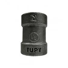 LUVA GALVANIZADA PRETA 3/4 NPTF X 3/4 NPTF 300 LBS