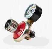 REGULADOR MONDIAL IND 1 EST 8KG VMM C/ MANOMETRO 1/4 X 1/4